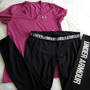 Under armour workout outfit